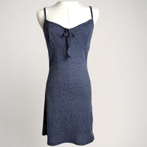 Ribbed Knit Babydoll Dress Womens Size L Liberty Love Fairy Soft Girl Romantic